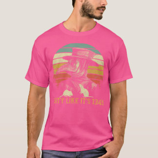 T-shirt Fête Comme C'Est 1349 Rats Steampunk Plagu Médiéva