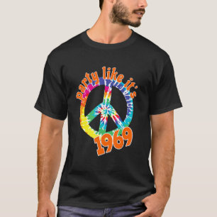 T-shirt Fête Comme c'est 1969 Vintage Retro Style Peace Si