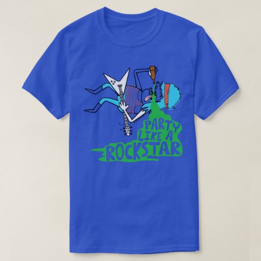 T-SHIRT FÊTE COMME ROCKSTAR (Design devant)