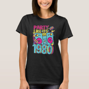 T-shirt Fête comme ses années 1980 80s 90s Costume Retro V
