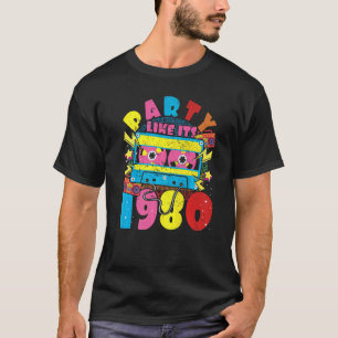 T-shirt Fête comme ses années 1980 80s 90s Costume Retro V