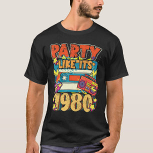 T-shirt Fête comme ses années 1980 80s 90s Costume Retro V