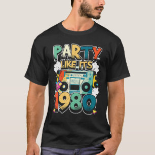 T-shirt Fête comme ses années 1980 80s 90s Costume Retro V