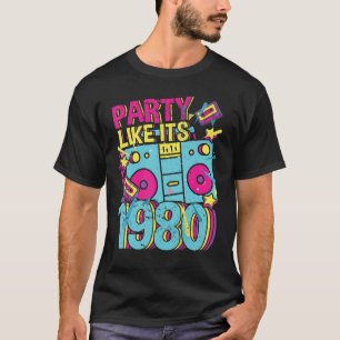 T-shirt Fête comme ses années 1980 80s 90s Costume Retro V