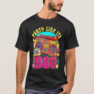 T-shirt Fête comme ses années 1980 80s 90s Costume Retro V