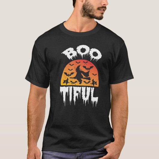 T-shirt fête costumée de boo tipo halloween (Devant)