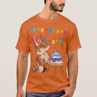 T-shirt Fête d'Amoureux des animaux forestier Fête d'anniv