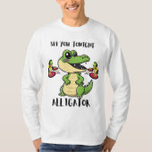 T-shirt Fête d'animaux Alligator (Devant)