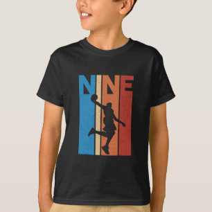 T-shirt Fête d'anniversaire 9 ans Neuf 9 Ans Garçons Squel