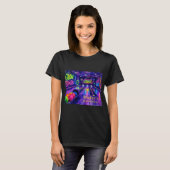 T-shirt Fête d'anniversaire ados Glow Bowling (Devant entier)