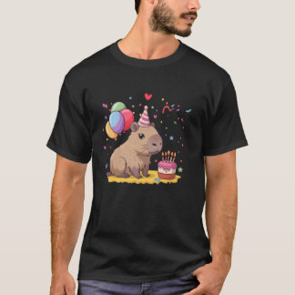 T-shirt Fête d'anniversaire Capy Drôle Capybara Amoureux d