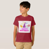 T-shirt Fête d'anniversaire Casquettes & cadeaux Garçons (Devant entier)