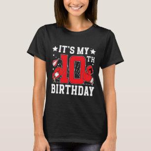 T-shirt Fête d'anniversaire de boxe 10 ans 10 ans boxeur n