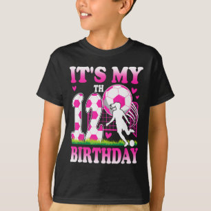 T-shirt Fête d'anniversaire de fille de 12 ans sur le thèm