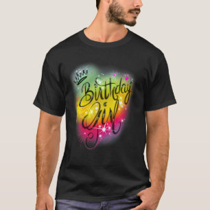 T-shirt Fête d'anniversaire de filles mignonnes Anniversai