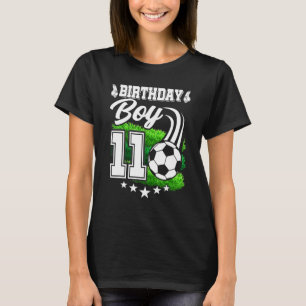 T-shirt Fête d'anniversaire de football 11 ans garçon 11e