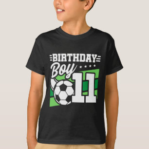T-shirt Fête d'anniversaire de football - Garçon de 11 ans