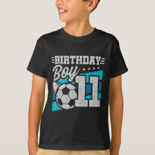 T-shirt Fête d'anniversaire de football - Garçon de 11 ans