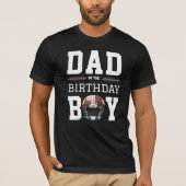 T-shirt Fête d'anniversaire de football papa (Devant)