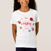T-Shirt Fête d'anniversaire de la petite fille Ladybug (Devant)