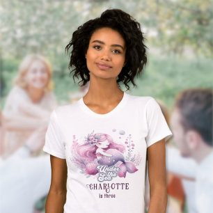 T-shirt Fête d'anniversaire de la sirène magique