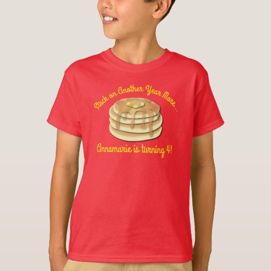 T-shirt Fête d'anniversaire de Pancake (Devant)