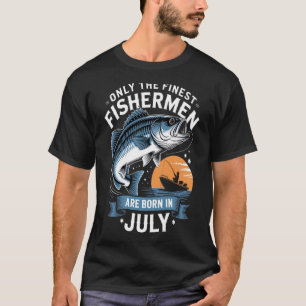 T-shirt Fête d'anniversaire de pêche Les meilleurs pêcheur