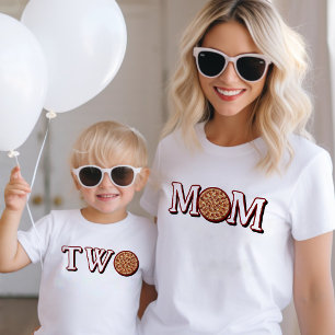 T-shirt Fête d'anniversaire des enfants Pizza Maman Parent