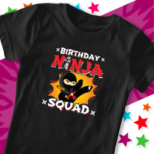T-Shirt Fête d'anniversaire Fun Style Bande Dessinée Équip