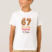 T-shirt Fête d'anniversaire moderne de Slice Slice Boy Six (Devant)