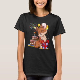 T-shirt Fête d'anniversaire Nature Animal Cute Forêt Fox
