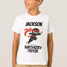 Fête d'anniversaire Ninja Nom personnalisé