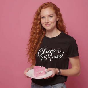 T-shirt Fête d'anniversaire ou anniversaire de 25 ans