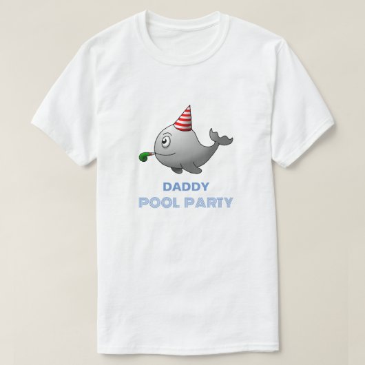T-shirt Fête d'anniversaire Piscine (Design devant)