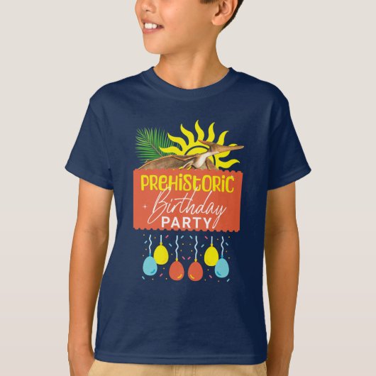 T-shirt Fête d'anniversaire préhistorique Ptérodactyle (Devant)