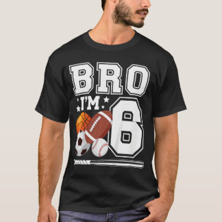 T-shirt Fête d'anniversaire sportive 6 ans garçon 6ème ann