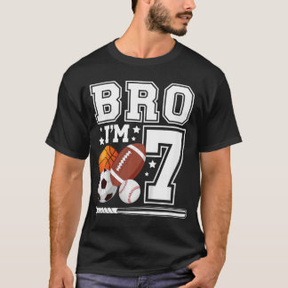 T-shirt Fête d'anniversaire sportive 7 ans garçon 7e anniv