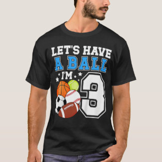 T-shirt Fête d'anniversaire sportive de 3 ans pour garçon