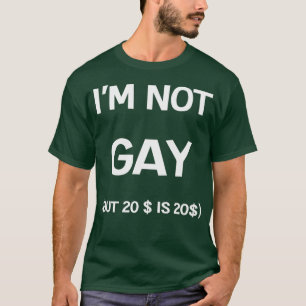 T-shirt fête de bachelor gay fête drôle argent cadeau