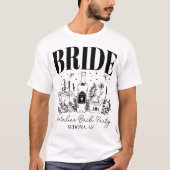 T-shirt Fête de Bachelorette Coven de mariée sur mesure (Devant)