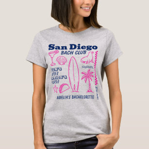 T-shirt Fête de Bachelorette sur la plage de San Diego Des