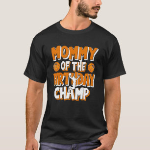 T-shirt Fête De Basketball Des Garçons Du Champ De L'Anniv