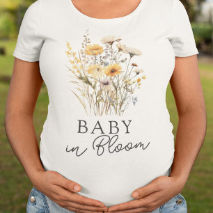 T-shirt Fête de Bébé Fleurs Sauvages Bébé en Fleur