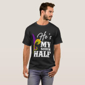 T-shirt Fête de Carnaval Il est ma moitié sobre Couple Mar (Devant entier)