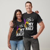 T-shirt Fête de Carnaval Il est ma moitié sobre Couple Mar (Unisexe)