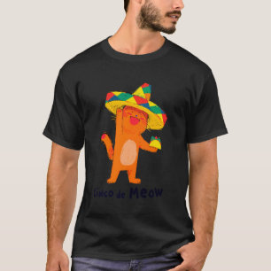 T-shirt Fête de chat mexicaine drôle Cinco de Mayo Chat Ci