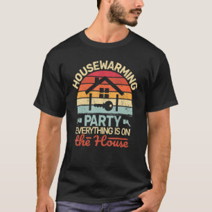 T-shirt fête de chauffage tout sur la maison rétro h