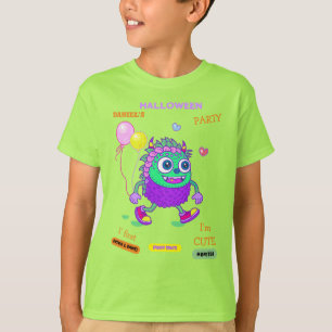 T-shirt Fête de costumes d'Halloween Monstres danse amusan