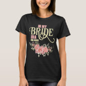 T-shirt Fête de douche de mariée à fleurs (Devant)