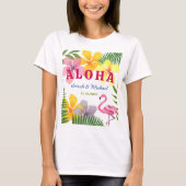T-shirt Fête de Fiançailles Luau (Devant)